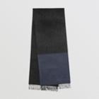 Burberry Burberry Colour Block Cashmere Scarf, Blue