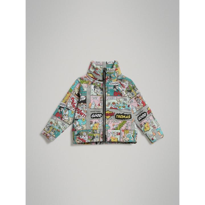 Burberry Burberry Comic Strip Print Cotton Jacket, Size: 6m