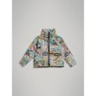 Burberry Burberry Comic Strip Print Cotton Jacket, Size: 6m