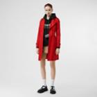 Burberry Burberry Cotton Gabardine Trench Coat, Size: 08, Red