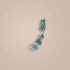 Burberry Burberry The Mini Classic Cashmere Scarf In Check, Size: Os, Green
