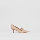 Burberry Burberry Two-tone Leather Point-toe Pumps, Size: 37