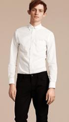 Burberry Brit Regular Fit Button-down Cotton Linen Shirt