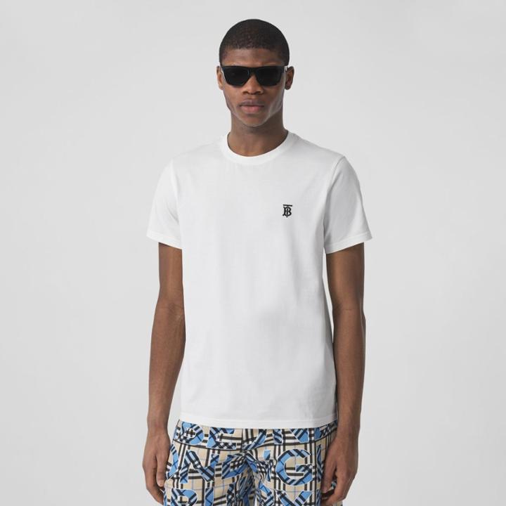 Burberry Burberry Monogram Motif Cotton T-shirt, Size: Xxxl, White