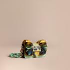Burberry Burberry The Ruffle Buckle Bag In Snakeskin And Calf Leather, Yellow