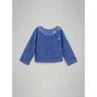 Burberry Burberry Rib Knit Merino Wool Sweater, Size: 12m, Blue