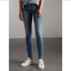 Burberry Burberry Skinny Low-rise Vintage Wash Jeans, Size: 25, Blue