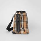 Burberry Burberry Small Vintage Check Canvas Duffle Bag, Yellow