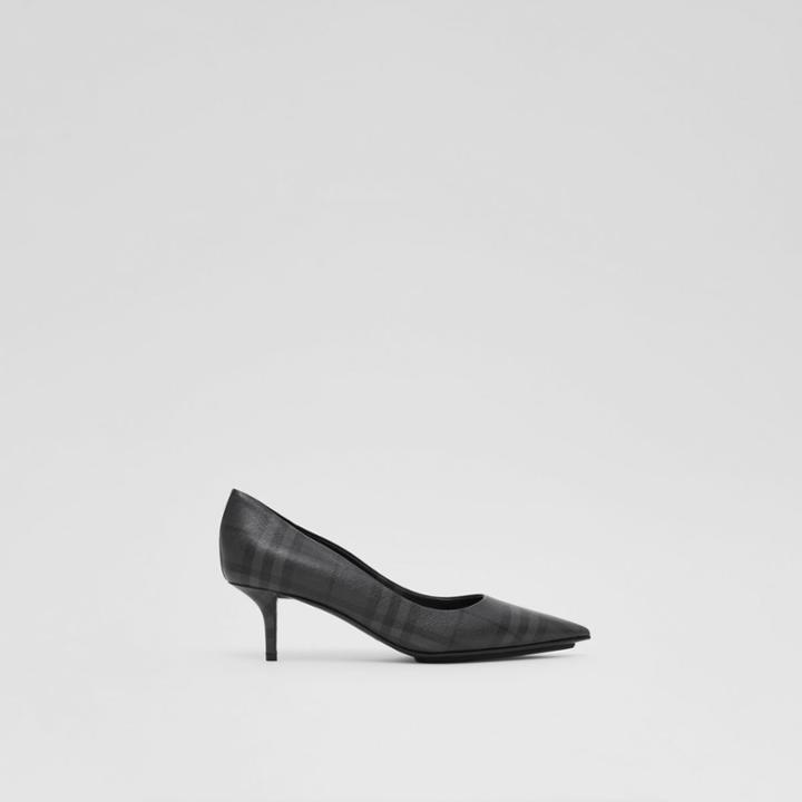 Burberry Burberry Check Point-toe Pumps, Size: 35
