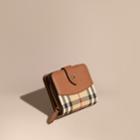 Burberry Burberry Horseferry Check And Leather Wallet, Brown