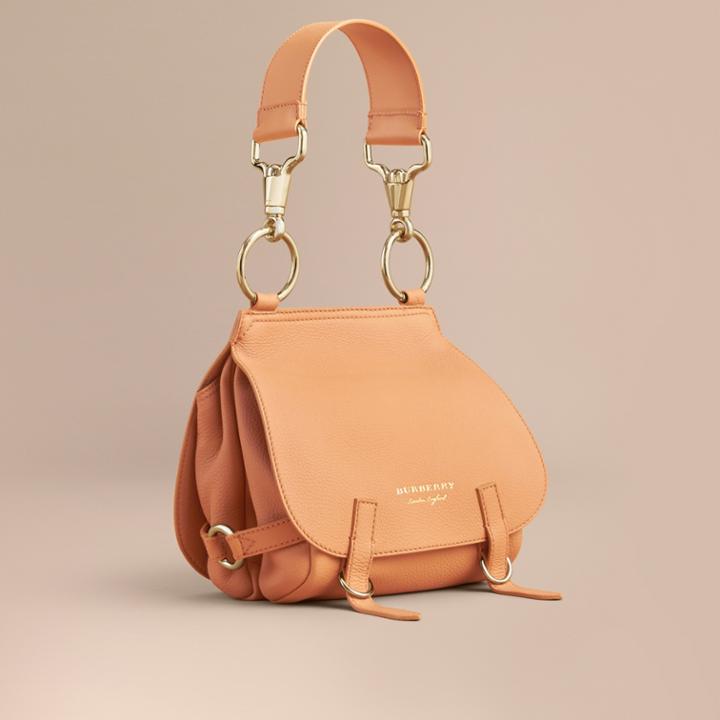 Burberry Burberry The Bridle Bag In Deerskin, Orange