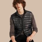 Burberry Burberry Lightweight Down-filled Gilet, Size: Xs, Blue