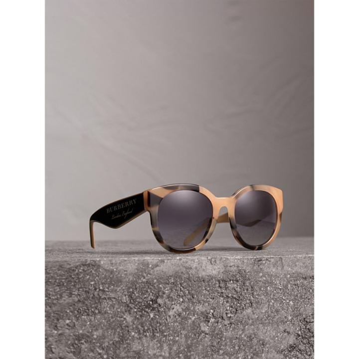 Burberry Burberry Round Frame Sunglasses, Yellow