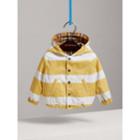 Burberry Burberry Childrens Reversible Stripe And Vintage Check Hooded Jacket, Size: 3y, Yellow