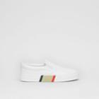 Burberry Burberry Bio-based Sole Leather Slip-on Sneakers, Size: 38.5, White