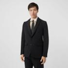 Burberry Burberry English Fit Reconstructed Wool Tailored Jacket, Size: 40, Black