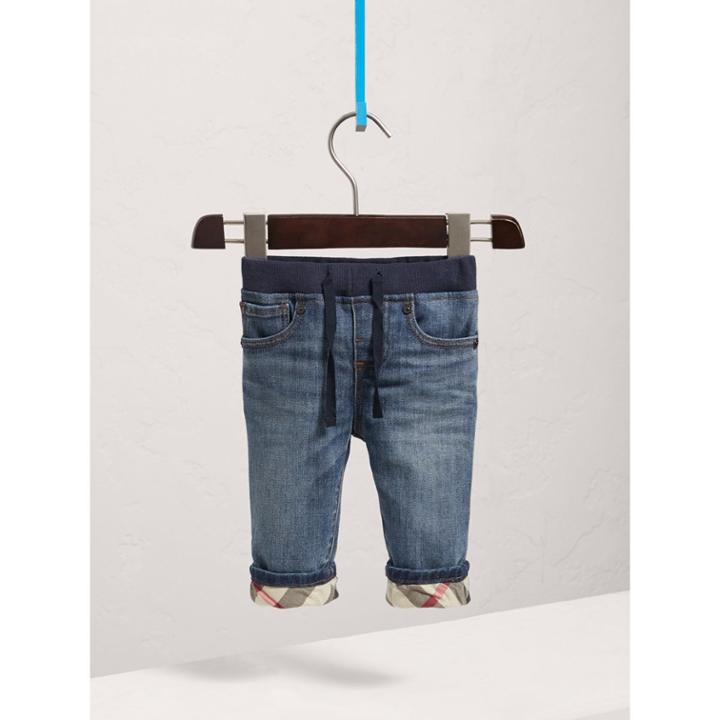 Burberry Burberry Relaxed Fit Pull-on Denim Jeans, Size: 3y, Blue
