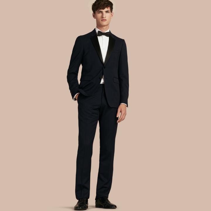 Burberry Burberry Modern Fit Virgin Wool Half-canvas Tuxedo, Size: 50r, Blue