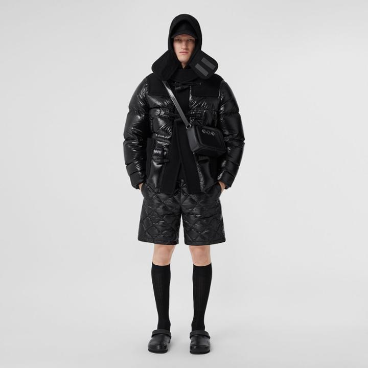 Burberry Burberry Diamond Quilted Nylon Shorts, Size: Xl