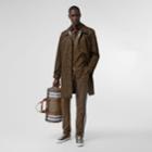 Burberry Burberry Monogram Stripe Print Nylon Car Coat, Size: 42, Bridle Brown