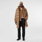 Burberry Burberry Reversible Neoprene And Shearling Hooded Duffle Coat, Size: 54, Brown