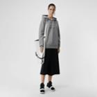Burberry Burberry Embroidered Hooded Sweatshirt, Size: L, Grey