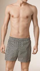 Burberry Prorsum Polka Dot Print Lightweight Swim Shorts