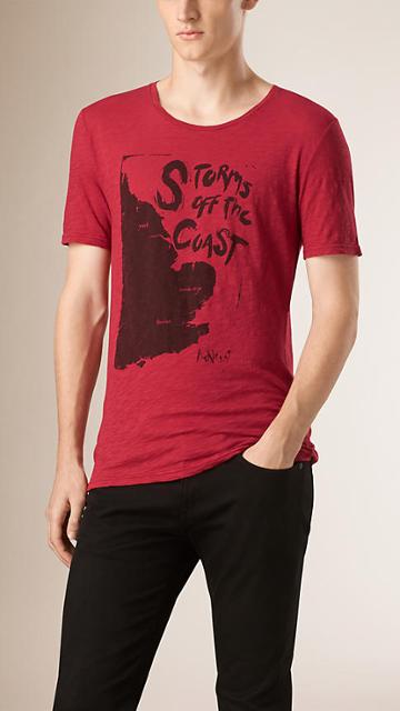 Burberry Brit Storms Off The Coast Graphic Cotton T-shirt