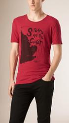 Burberry Brit Storms Off The Coast Graphic Cotton T-shirt