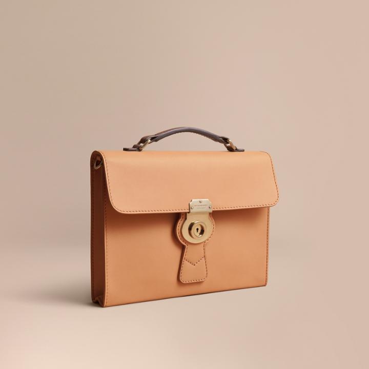 Burberry Burberry The Trench Leather Document Case, Orange