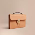 Burberry Burberry The Trench Leather Document Case, Orange