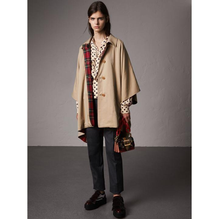 Burberry Burberry Wool Twill Trousers, Size: 00
