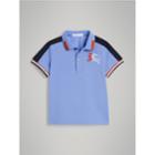 Burberry Burberry Stripe Detail Cotton Polo Shirt, Size: 6y