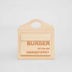 Burberry Burberry Medium Topstitched Leather Pocket Bag, Beige