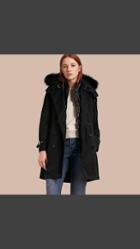 Burberry Fur-trimmed Hood Trench Coat With Detachable Gilet