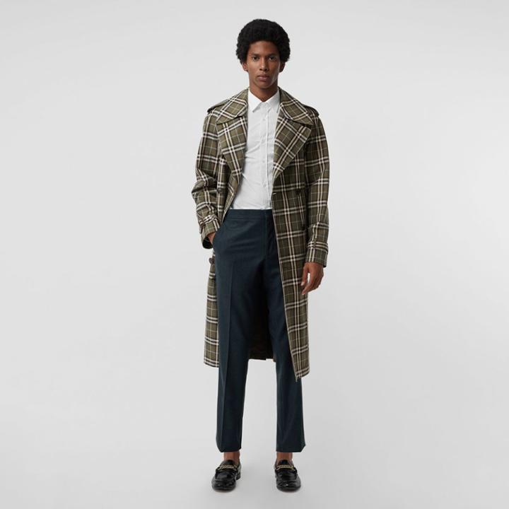 Burberry Burberry Classic Fit Wool Cashmere Tailored Trousers, Size: 34
