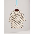 Burberry Burberry Spot Print Cotton Silk A-line Dress, Size: 3y, White