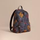 Burberry Burberry Leather Trim Beasts Print Backpack