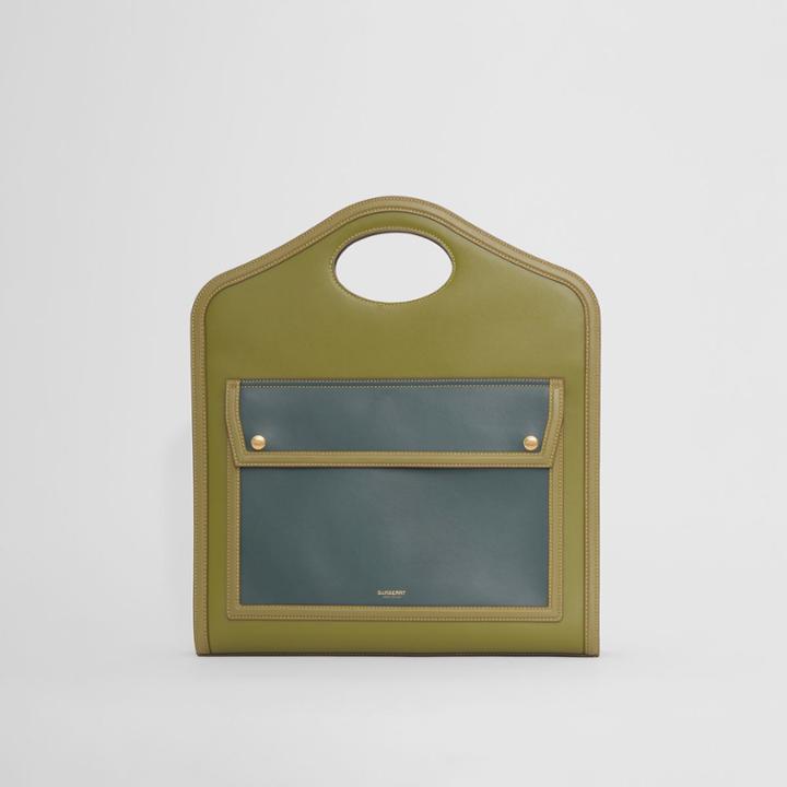 Burberry Burberry Medium Tri-tone Leather Pocket Bag