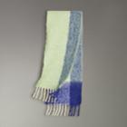 Burberry Burberry Two-tone Mohair Wool Scarf, Green