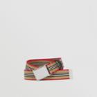 Burberry Burberry Icon Stripe Webbed Belt, Size: 105