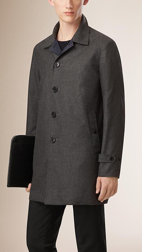 Burberry Reversible Wool Cashmere Car Coat