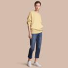Burberry Burberry Unisex Pigment-dyed Cotton Oversize Sweatshirt, Yellow