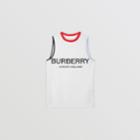 Burberry Burberry Childrens Logo Print Mesh Vest, Size: 10y, White