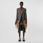Burberry Burberry Tartan Wool Tailored Jacket With Detachable Gilet, Size: 08