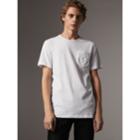 Burberry Burberry Rope Embroidered Pocket Cotton T-shirt, Size: L, White