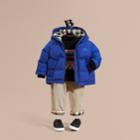 Burberry Burberry Down-filled Hooded Puffer Jacket, Size: 18m, Blue
