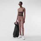 Burberry Burberry Check Stretch Jersey Leggings - Online Exclusive, Size: Xs, Red