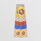 Burberry Burberry Archive Scarf Print Padded Silk Scarf, Yellow