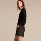 Burberry Burberry Lightweight Check Mesh Cotton Blend Cardigan, Size: Xs, Black